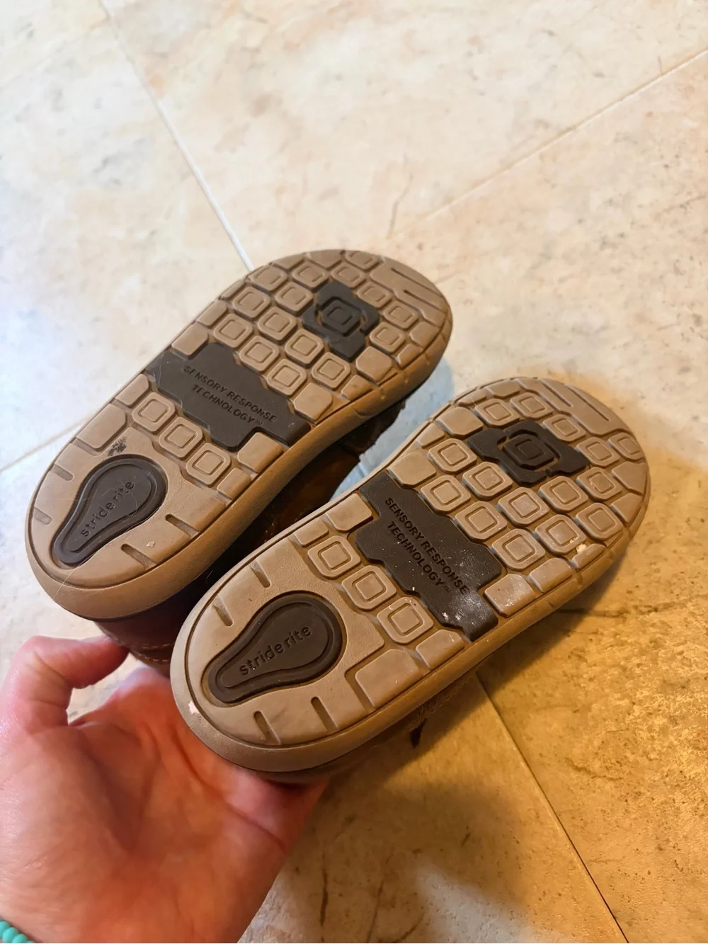 Stride Rite Brown Kids Lace-Up & Velcro Boots